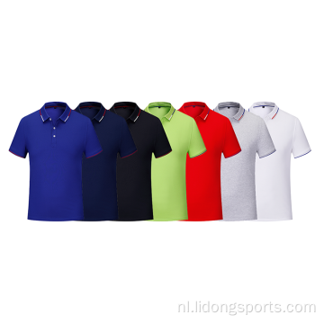 Katoenen polyester sportheren zakelijk golfpolo shirt